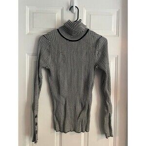 anthropologie button sleeve striped shirt